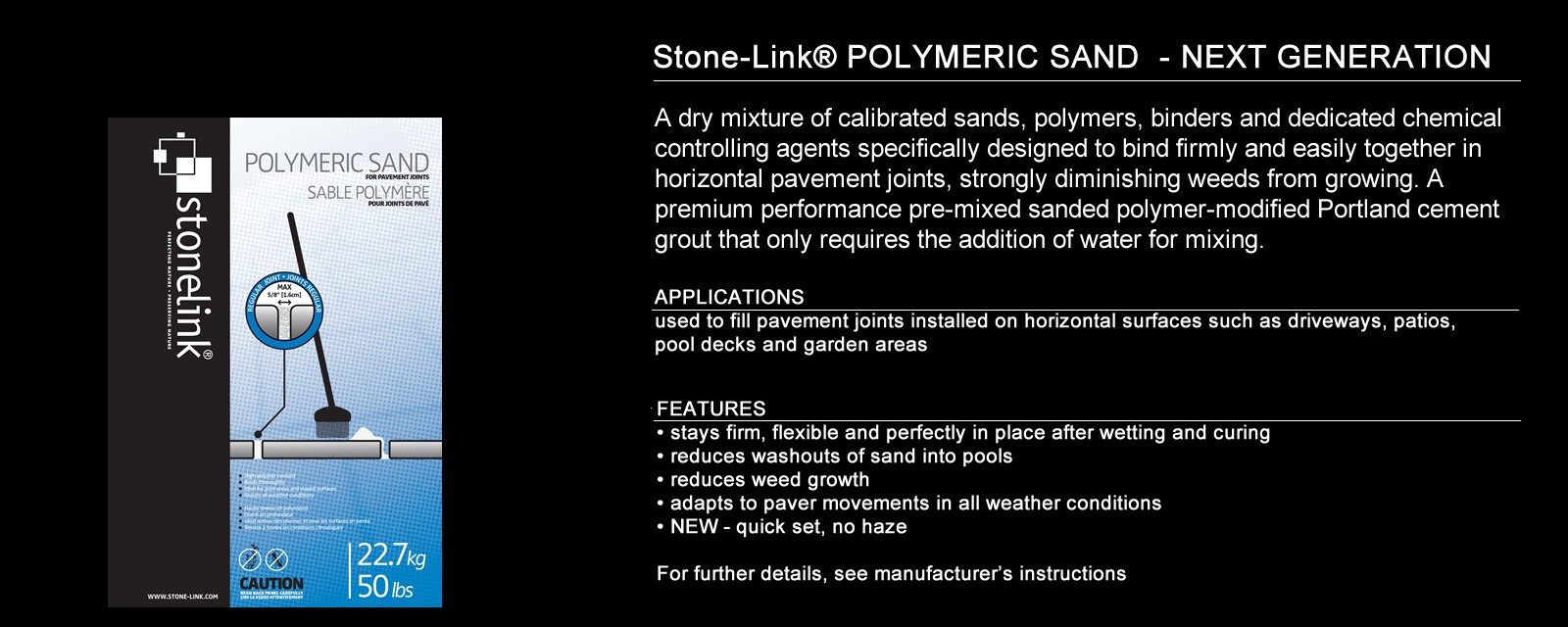 Stone-Link® Polymeric Sand