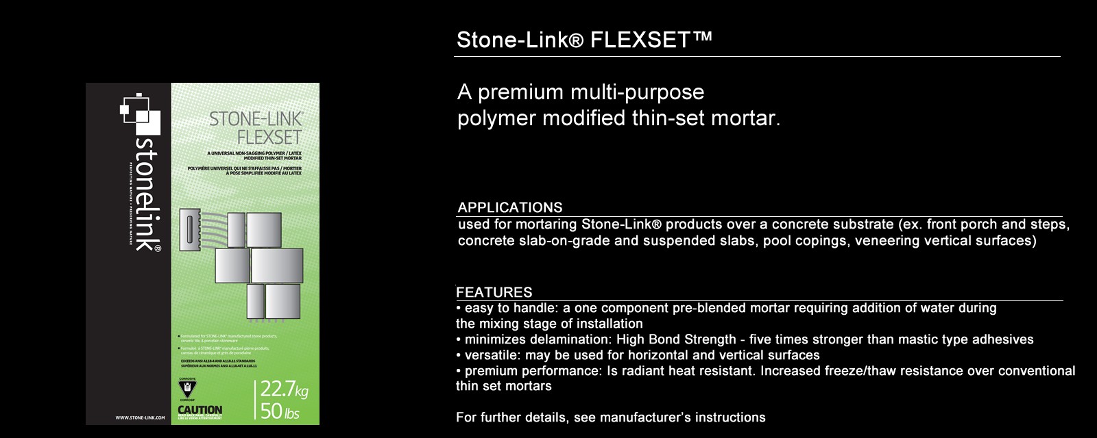Stone-Link® Flexset™